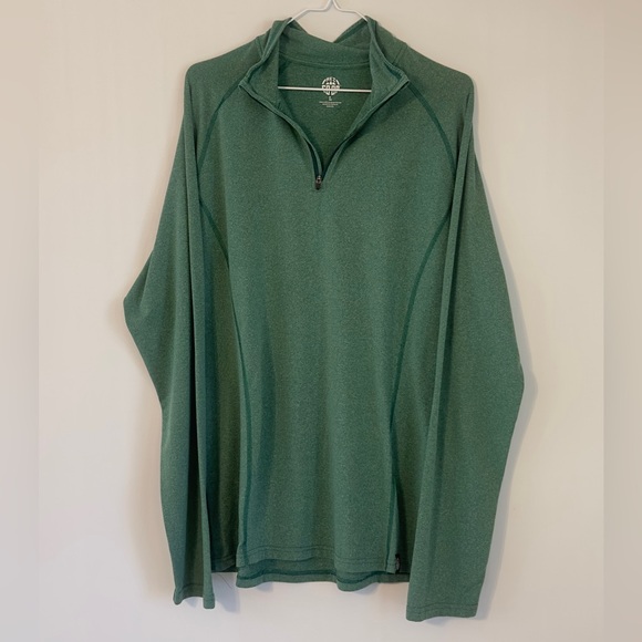 REI Other - REI Co-op Men's Forest Green Quarter-Zip Performance Pullover Jacket Shirt